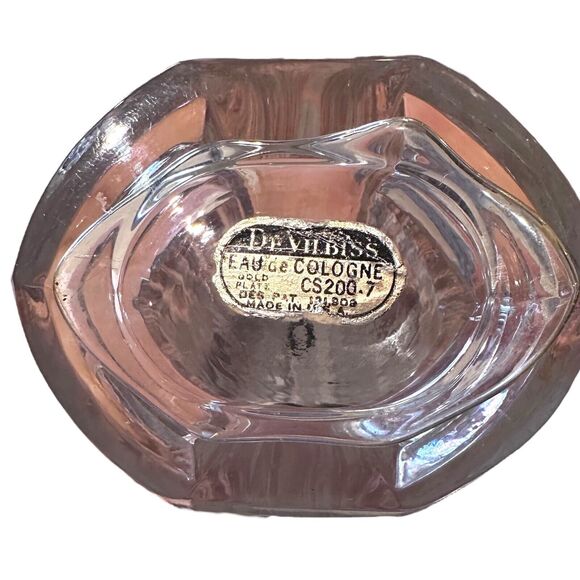 ANTQ Art Deco DeVilbiss EAU De Cologne Atomizer Gold Plated CS-200-7 Series - Picture 7 of 7